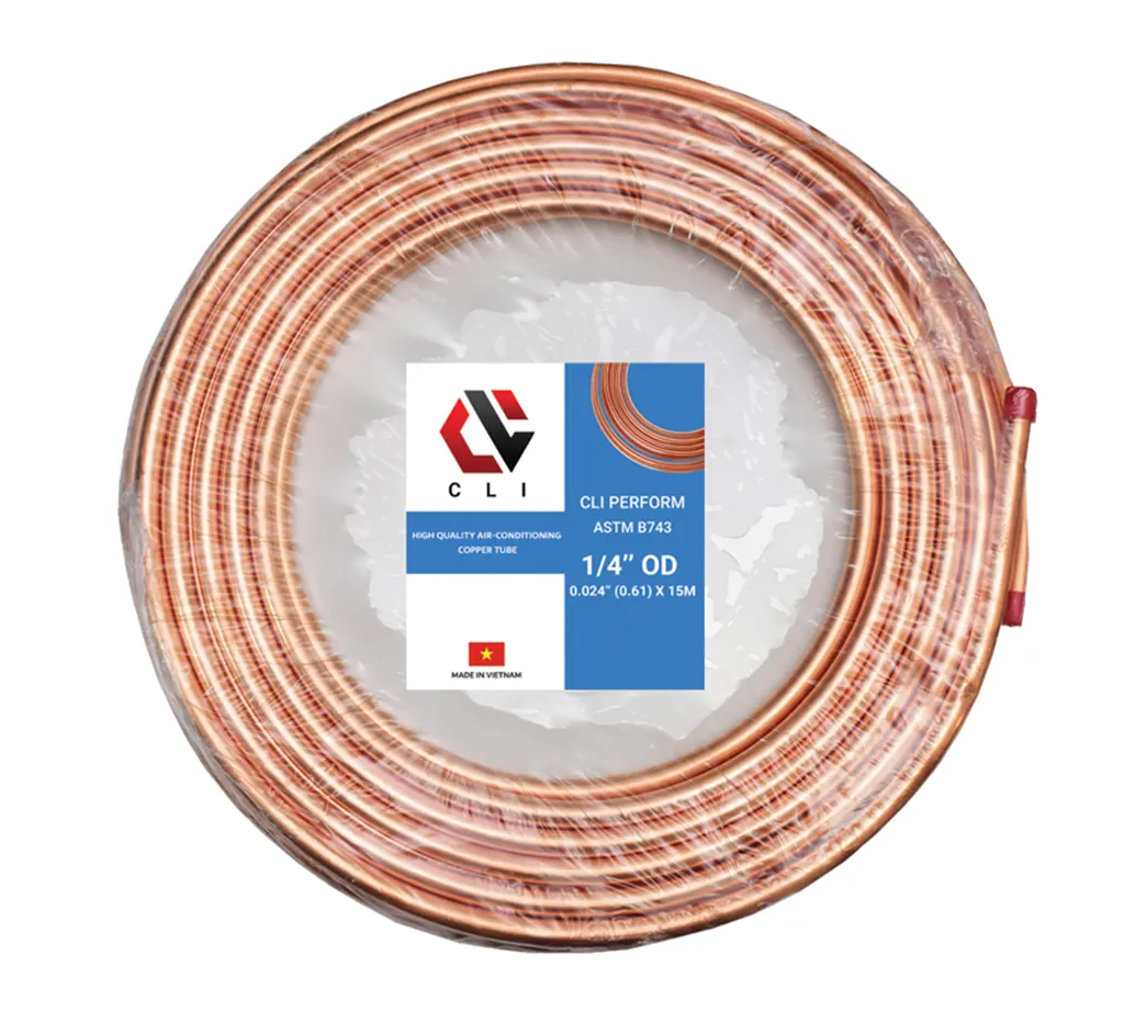 CLI Copper Coil Perform ASTM B743 -1/4