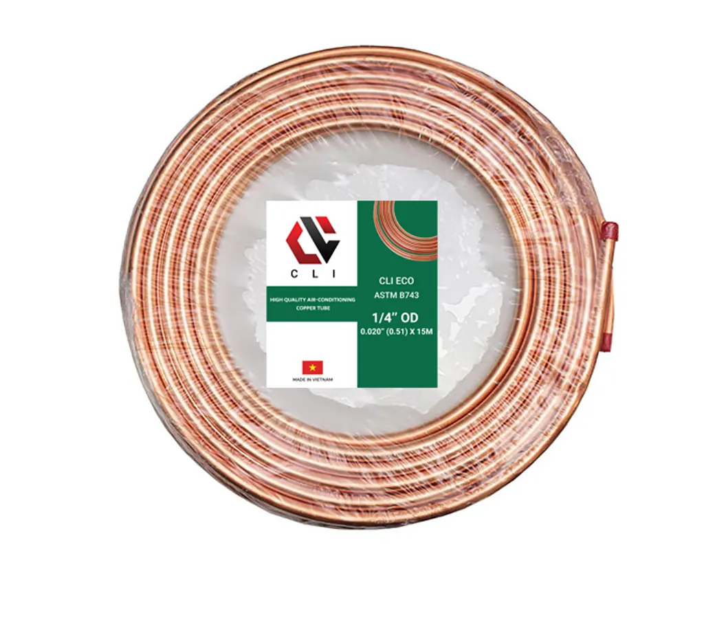 CLI Copper Coil ECO ASTM B743 -1/4